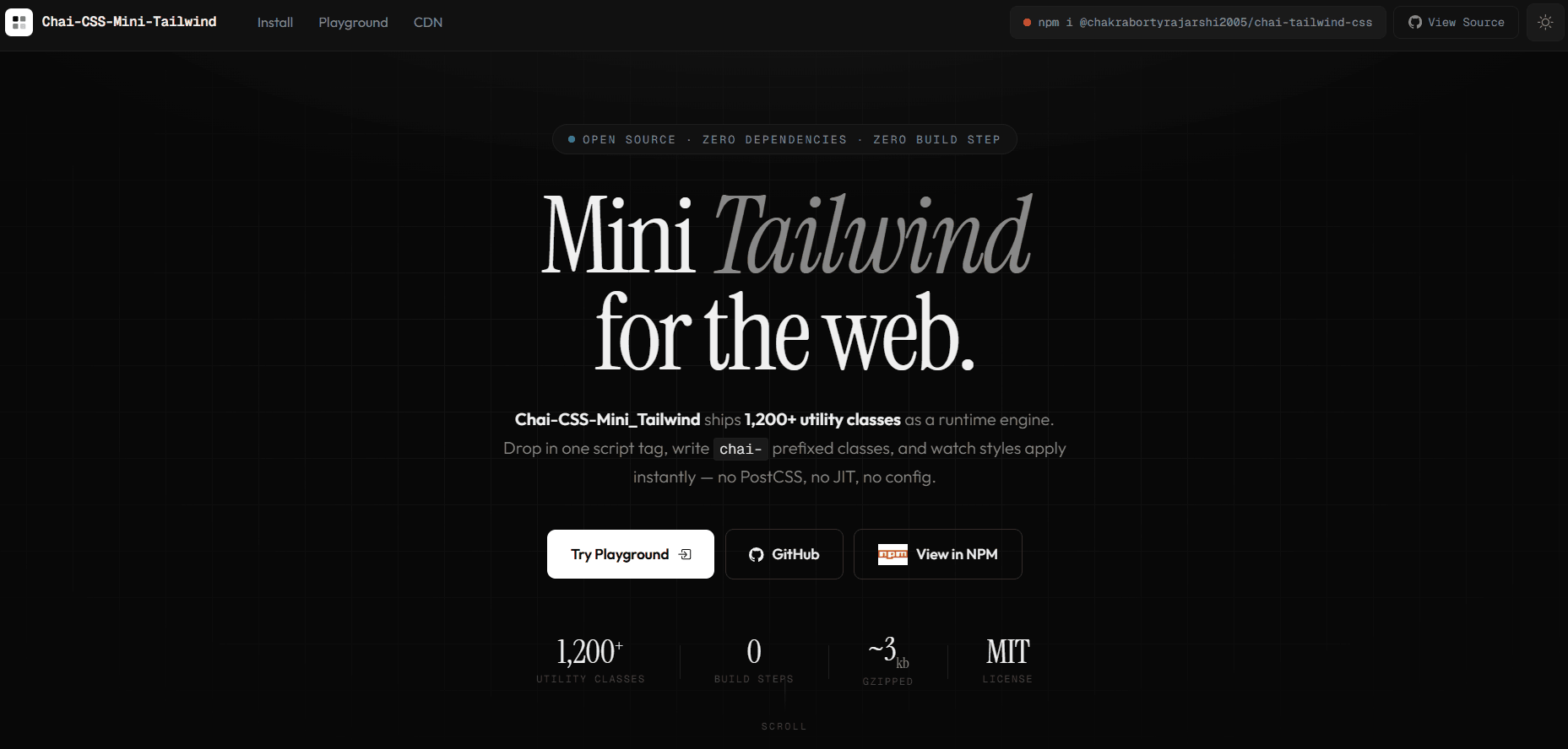 Mini-TailwindCSS